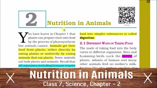 CLASS 7 SCIENCE CHAPTER 2 NCERT Nutrition in Animals [upl. by Xineohp]