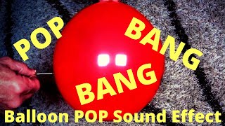 Balloon POP Sound Effect  1 Hour  Busting Balloon Sounds [upl. by Eugirne]