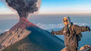 Subimos el VOLCÁN más PELIGROSO de Centroamérica y EXPLOTÓ  Volcán de Fuego y Acatenango [upl. by Ydderf]