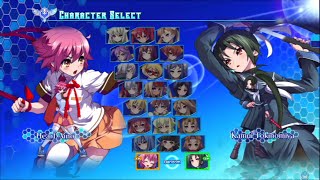 Arcana Heart 3 LOVEMAX All Characters PS3 [upl. by Llahsram]