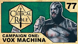 Clash at Daxio  Critical Role VOX MACHINA  Episode 77 [upl. by Aztiley]