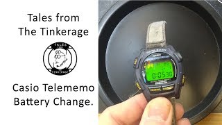 Casio Telememo 30 Watch Battery Replacement [upl. by Ensign]