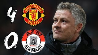 HUGE AND DESERVED WIN  MAN UTD 40 AZ ALKMAAR [upl. by Ifen]