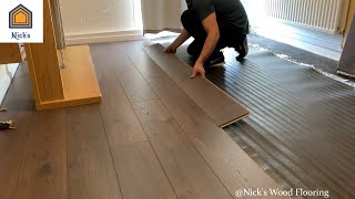 How To Install Laminate Flooring For Beginners [upl. by Carlock821]