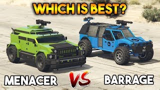 GTA 5 ONLINE  MENACER VS BARRAGE WHICH IS BEST [upl. by Paolo581]