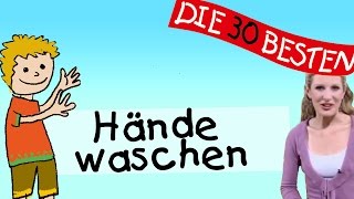 Hände waschen  Anleitung zum Bewegen  Kinderlieder [upl. by Gabler432]