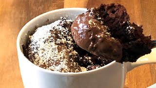 1 Minute Chocolate Nutella Mug Cake  Microwave Chocolate Cake Recipe [upl. by Dannon]