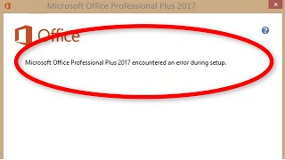 How To Fix Microsoft Office Professional Plus 2013 Encountered an Error During Setup Windows 1087 [upl. by Rimisac]