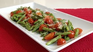 Oven Roasted Italian Green Beans And TomatoesSavor The FlavorBrittany Allyn [upl. by Amikehs]