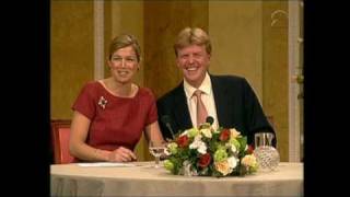 Verloving Prins van Oranje en Máxima Zorreguieta persconferentie 2001 [upl. by Hickey192]