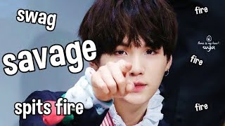 SAVAGE SUGA the guy who spits fire AGUSTD [upl. by Toille241]