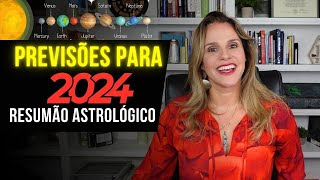 RESUMÃO ASTROLÓGICO DE 2024  PREVISÕES POR MÁRCIA FERVIENZA [upl. by Nadeen]