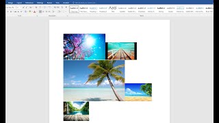 TUTORIAL How to Insert MULTIPLE Pictures On ONE Page In Microsoft Word 2013 2016 Office 365 [upl. by Aretak]