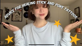 My Advice for Stick and Poke Aftercare [upl. by Eniretac222]