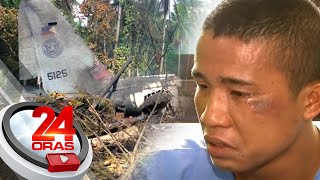 Sulu plane crash survivor mourns deaths of fellow soldiers  24 Oras [upl. by Dianna]