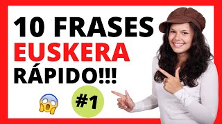 Cómo APRENDER 10 FRASES BÁSICAS en EUSKERA 1 🚀 FUNCIONA [upl. by Buderus]