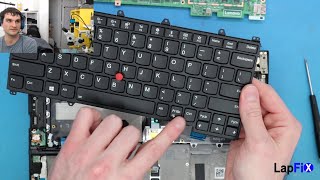 Lenovo Thinkpad X380 Yoga Keyboard Replacement  How To Basic [upl. by Longan]