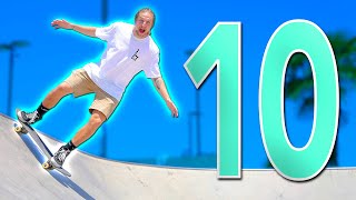 10 EASIEST SKATEPARK TRICKS FOR BEGINNERS [upl. by Lynelle]