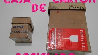 Cómo hacer una caja de cartón reciclado [upl. by Brandon616]