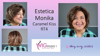 Estetica MONIKA Wig Review  Caramel Kiss RT4  DENISE SHEETS [upl. by Ramhaj]