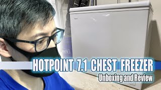 Hotpoint 71 Chest Freezer Unboxing and Review [upl. by Anicnarf]