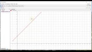 Geogebra Funksjon med definisjonsmengde [upl. by Aehcim]