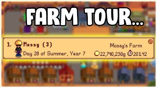 Stardew Valley 15 standard farm tour Year 7 Summer 28 NO mods DOWNLOAD SAVE FILE IN DESCRIPTION [upl. by Annaeirb]