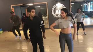 Janhvi Kapoor And Ishaan Khattar Dance Practice For The Song Zingaat For Dhadak [upl. by Ankney]