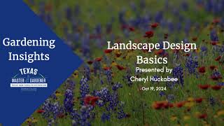 Landscape Design Basics [upl. by Tamer91]