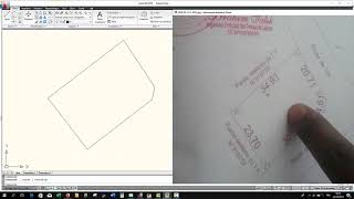 cours sur AutoCad Part 2 comment entrer les coordonnées GPS pour avoir la forme exacte du terrain [upl. by Akihsan]