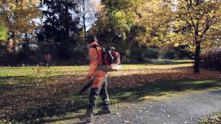 How to use a leaf blower [upl. by Jonas]