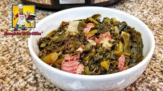 Southern Collard Greens  Crock Pot Recipe [upl. by Reivax]