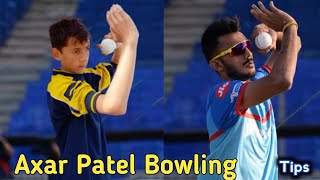 Axar Patel Bowling Action Tips And Copy Cricket Fans [upl. by Ttemme]