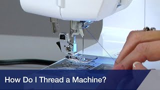 Brother Sewing Machine How to Thread Mechanical and Automatic Machines [upl. by Kcim745]