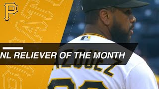 Vazquez wins the NL Reliever of the Month in July [upl. by Matt]