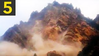 Top 5 Largest Landslides Caught on Video [upl. by Gamal]