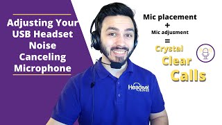 Adjusting Your USB Headset Noise Canceling Microphone For Clear Calls [upl. by Carlisle911]