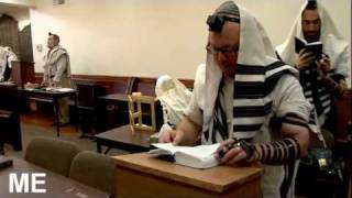 Jewish prayer in a synagogue [upl. by Odarbil]