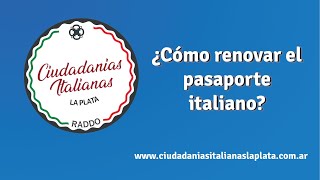 ¿Cómo renovar el Pasaporte Italiano [upl. by Elvis]