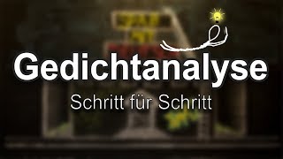 Gedichtanalyse  Schritt für Schritt [upl. by Dahaf432]