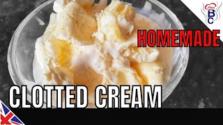 CLOTTED CREAM Recipe Cornish Clotted Cream  HOW TO MAKE Clotted Cream [upl. by Dickson]