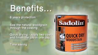 Sadolin Quick Dry Woodstain [upl. by Iznil]