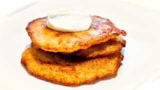 Potato Pancakes  Placki Ziemniaczane  Anias Polish Food Recipe 1 [upl. by Corena455]