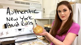 Authentic New York Hard RollsKaiser Rolls Recipe [upl. by Aisylla]