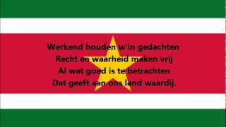 Hymne national de la Suriname [upl. by Adey]