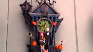 The Nightmare Before Christmas Cuckoo Clock Demonstration amp Review [upl. by Egni]