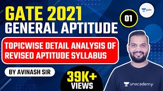 Topic Wise Detail Analysis of Revised Aptitude Syllabus  General Aptitude  Lec 1  GATEESE 2021 [upl. by Imer]