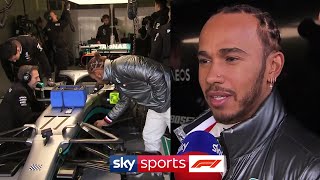 Lewis Hamilton amp Valtteri Bottas react to the new Mercedes W11 [upl. by France]