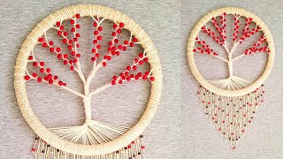 DIY Atrapasueños quotARBOL DE LA VIDAquot paso a paso  DIY Dreamcatcher quotTREE OF LIFEquot [upl. by Oiziruam]