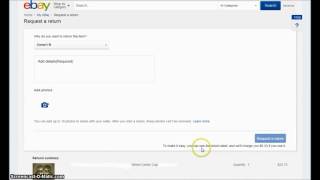 How to Return an Item on eBay Fast and Easy [upl. by Loris867]